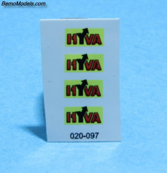 Sticker set Hyva for kipper
