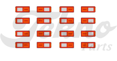 Iveco S-way rear lights decal