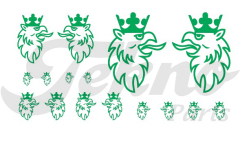 Scania griffin green decal
