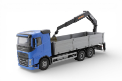 EMEK - Volvo FH04 Globetr. 6x2 Tipper + crane Blue