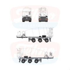 Mod 000166 / TB Betonmixer trailer