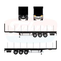 Mod 000012a / TB vlakke oplegger 3-assig
