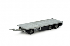 Kit: 3 axles flat trailer