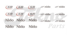 DIN plate logo decal