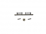 Stonetrailer axle, springs and rivet