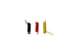 Electric wire + air hoses set: black, yellow, red