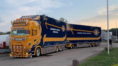 Nieuwe truck van Malmbergs, Zweden