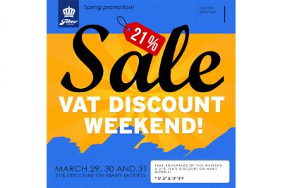 VAT discount weekend!